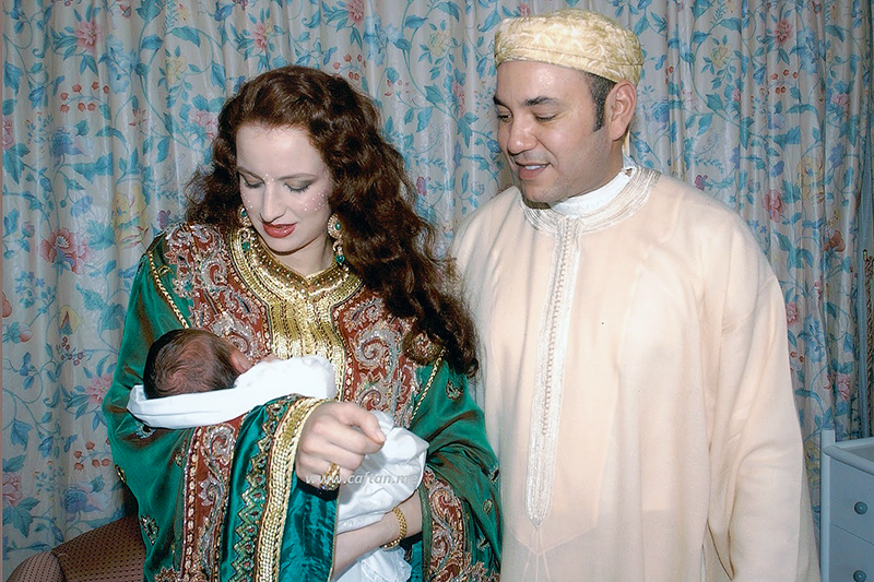 король марокко с женой и ребёнком